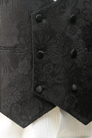 Load image into Gallery viewer, Peak Lapel Dark Blue Jacquard Men&#39;s Prom Suits