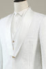 Load image into Gallery viewer, White Jacquard Shawl Lapel 3 Piece Prom Homecoming Suits
