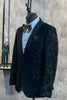 Load image into Gallery viewer, Dark Blue Peak Lapel Men&#39;s Prom Blazer