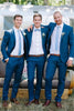 Load image into Gallery viewer, Navy 2 Piece Notched Lapel Groom Suits