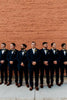 Load image into Gallery viewer, Notched Lapel Dark Navy Men&#39;s Prom Suits