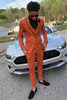 Load image into Gallery viewer, Brown 3 Pieces Notched Lapel Men&#39;s Prom Suits