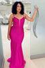 Load image into Gallery viewer, Glitter Dark Purple Mermaid Long Corset Prom Dress