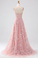 Load image into Gallery viewer, A-Line Blush Corset Prom Dress