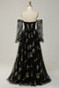 Load image into Gallery viewer, Champagne Off The Shoulder Long Sleeves A-Line Prom Dress