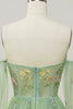 Load image into Gallery viewer, Champagne Off The Shoulder Long Sleeves A-Line Prom Dress