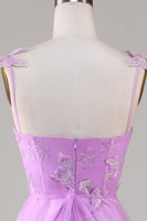 Load image into Gallery viewer, Green Corset Long Tulle Prom Dress with 3D Butterflies