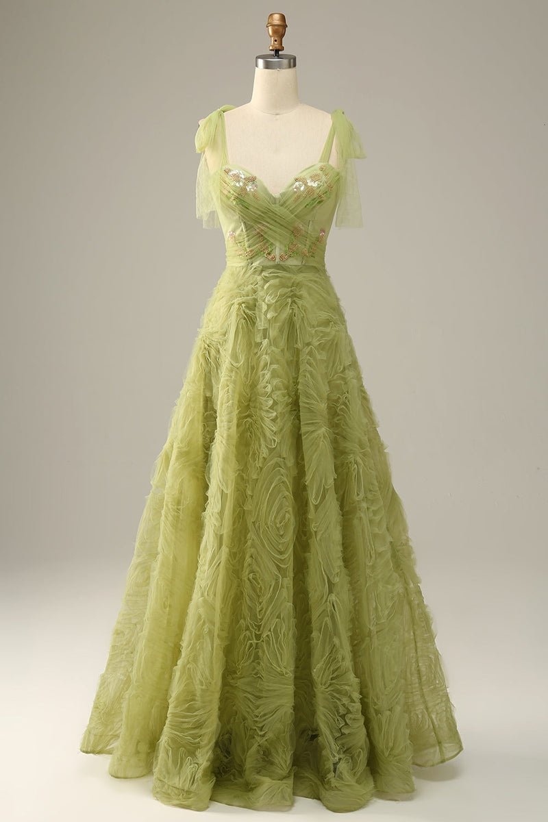 Load image into Gallery viewer, Purple A-Line Prom Dress With Embroidery