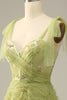 Load image into Gallery viewer, Purple A-Line Prom Dress With Embroidery