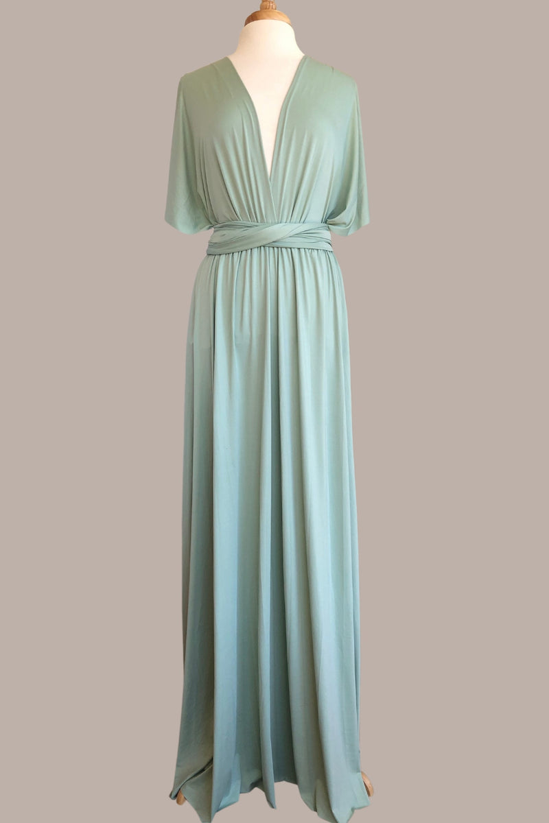 Load image into Gallery viewer, Agave Convertible Wear Long Bridesmaid Dress