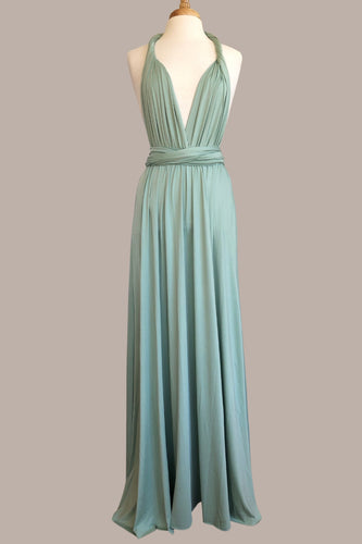 Agave Convertible Wear Long Bridesmaid Dress