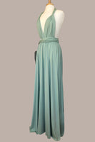 Load image into Gallery viewer, Agave Convertible Wear Long Bridesmaid Dress