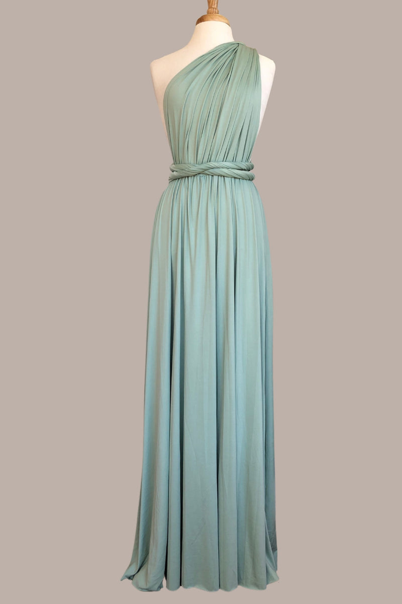Load image into Gallery viewer, Agave Convertible Wear Long Bridesmaid Dress