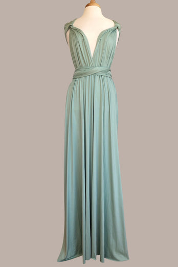 Agave Convertible Wear Long Bridesmaid Dress