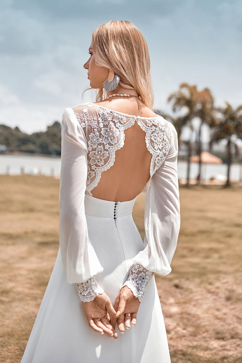 Long open deals sleeve dress