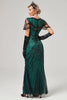 Load image into Gallery viewer, Sequins Black Long 1920s Dress