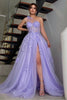 Load image into Gallery viewer, A Line One Shoulder Black Long Prom Dress with Appliques