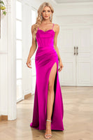 Load image into Gallery viewer, Royal Blue Spaghetti Straps Mermaid Prom Dress