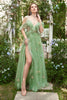 Load image into Gallery viewer, A-Line Spaghetti Straps Lavender Long Prom Dress with Embroidery