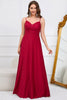 Load image into Gallery viewer, Spaghetti Straps Dark Green Long Prom Dress