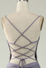 Load image into Gallery viewer, Mermaid Lace-Up Back Cut Out Black Long Prom Dress