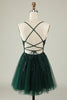 Load image into Gallery viewer, V-Neck Blush Beaded Short Prom Dress with Appliques