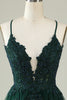Load image into Gallery viewer, V-Neck Blush Beaded Short Prom Dress with Appliques