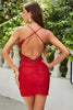 Load image into Gallery viewer, Halter Dark Green Short Prom Dress with Beading