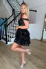Load image into Gallery viewer, Sparkly Fuchsia Corset Tiered Lace A-Line Short Prom Dress