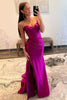 Load image into Gallery viewer, Fuchsia Mermaid Sweetheart Long Prom Dress with Slit