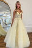 Load image into Gallery viewer, Tulle Strapless Coral Corset Prom Dress