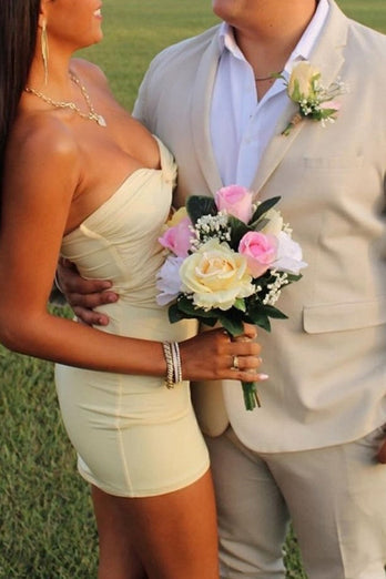 Lilac Sweetheart Keyhole Bodycon Short Prom Dress