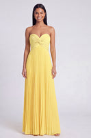 Load image into Gallery viewer, Pink and Orange Empire Waist Color Block Patchwork Long Formal Dress