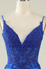 Load image into Gallery viewer, Spaghetti Straps Dark Green Short Prom Dress with Beading