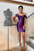 Load image into Gallery viewer, Dark Green Corset Off the Shoulder Tight Short Party Dress