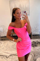 Load image into Gallery viewer, Turquoise Corset Off the Shoulder Tight Short Party Dress