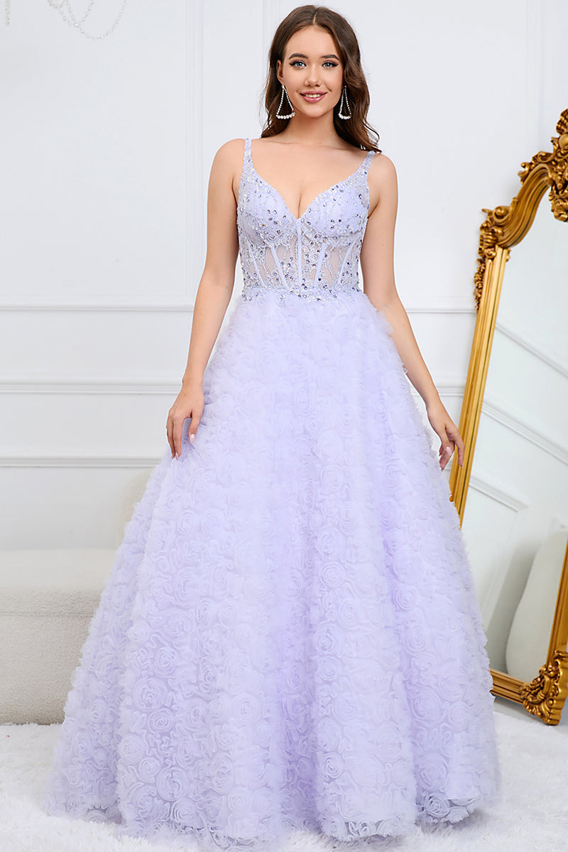 Purple Sweetheart Neck Tulle Long Prom Dress, A-Line Off Shoulder Even –  girlideas