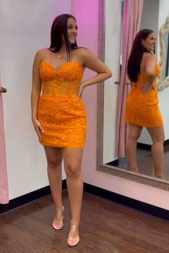 Mint Lace Sweetheart Tight Short Party Dress