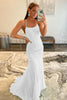 Load image into Gallery viewer, Mint Spaghetti Straps Appliques Prom Dress