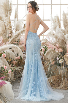 Spaghetti Straps Mermaid Prom Dress