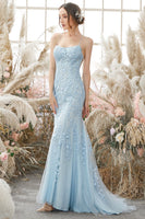 Load image into Gallery viewer, Spaghetti Straps Mermaid Prom Dress