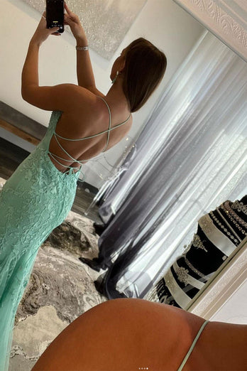Spaghetti Straps Mermaid Prom Dress