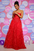 Load image into Gallery viewer, A Line Strapless Sequins Long Prom Dress