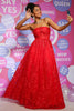 Load image into Gallery viewer, A Line Strapless Sequins Long Prom Dress