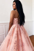Load image into Gallery viewer, Princess Yellow Spaghetti Straps Prom Dress