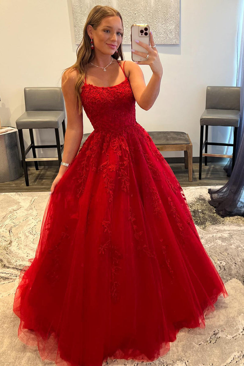 Load image into Gallery viewer, Princess Yellow Spaghetti Straps Prom Dress