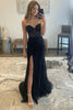 Load image into Gallery viewer, Queendancer Black Floral Long Prom Dress with Slit_5