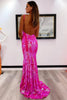 Load image into Gallery viewer, Sparkly Mermaid Orange Sequins Long Prom Dress