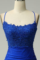 Load image into Gallery viewer, Mermaid Halter Dark Red Long Prom Dress with Beading