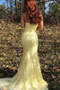 Load image into Gallery viewer, Pink Strapless Lace Long Prom Dress with Slit